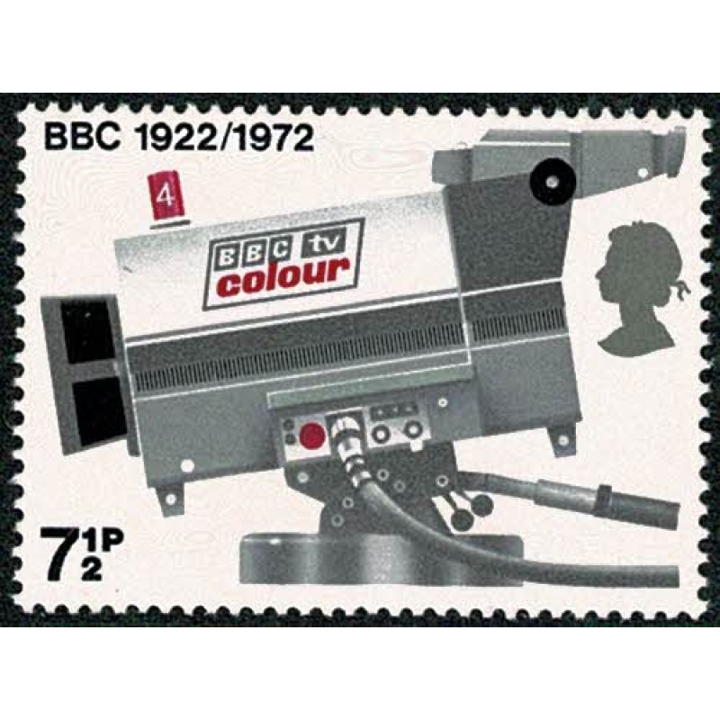 1972 Broadcasting 7½p MISSING PHOSPHOR. SG 911y