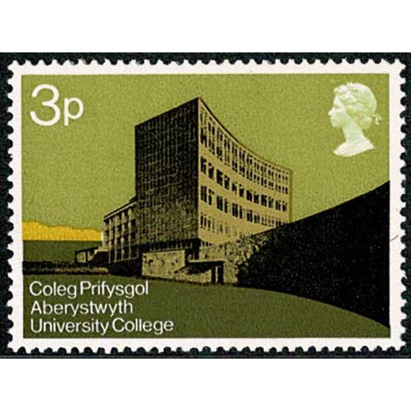 1971 Universities 3p MISSING PHOSPHOR. SG 890y