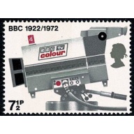 1972 BBC 7½p. BROAD BAND . SG 911c.