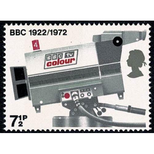 1972 BBC 7½p. BROAD BAND . SG 911c.