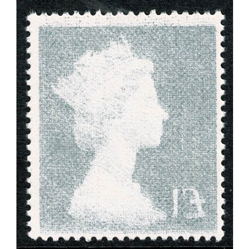 1972 £1 bluish-black redrawn value. COMPLETE OFFSET printing variety.
