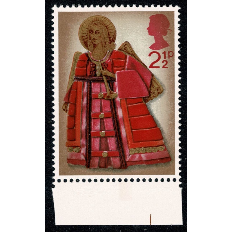 1972 Christmas 2½p. MISSING EMBOSSING SG 913b