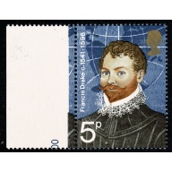 1973 Explorers 5p MISSING PHOSPHOR & EMBOSSING. Marginal singl SG Spec. W245d