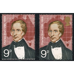 1973 Explorers 9p. MISSING GOLD. SG 927a.