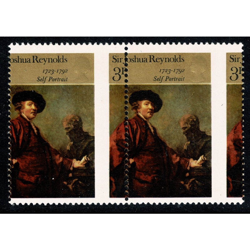 1971 Paintings 3p. SHIFT OF VERTICAL PERFORATIONS. SG 931 var.