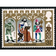 1973 Christmas 3½p (PVAD gum) MISSING SALMON PINK. SG 948c.