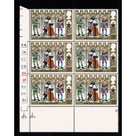 1973 Christmas 3½p (PVAD gum) Cylinder block. MISSING  ALL OVER PHOSPHOR. SG 948 var