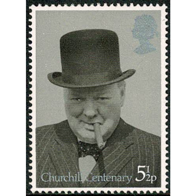 1974 Churchill 5½p  MISSING  ALL OVER PHOSPHOR. SG 963 var