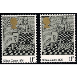 1976 Printing 11p. 6mm SHIFT OF GOLD. SG 1016 var.