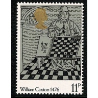 1976 Printing 11p. 6mm SHIFT OF GOLD & loss of embossing synchronisation. SG 1016 var.