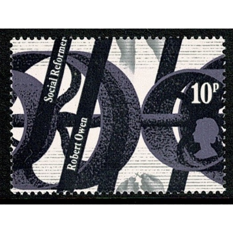 1976 Reformers 10p. SHIFT OF HORIZONTAL PERFORATIONS. SG 1002 var