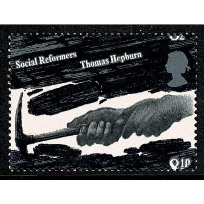 1976 Reformers 8½p. SHIFT OF HORIZONTAL PERFORATIONS. SG 1001 var