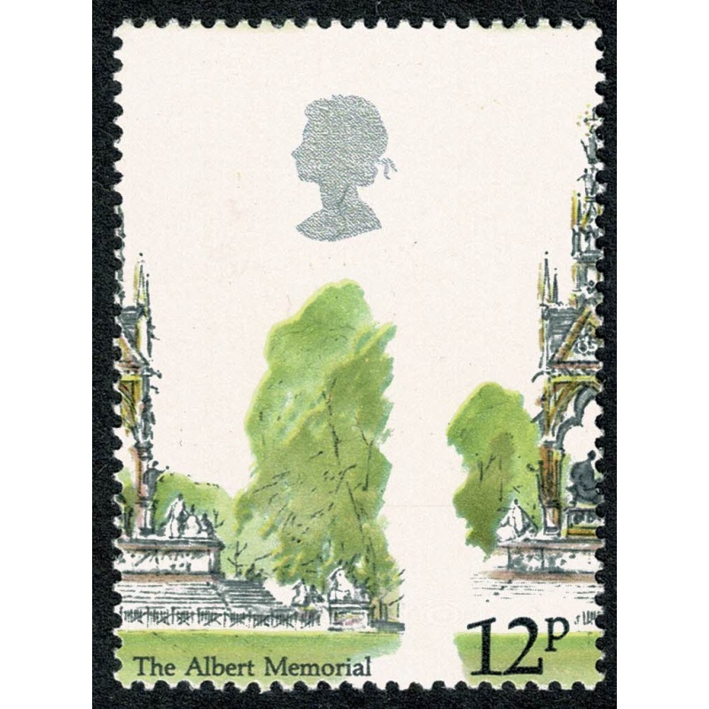 1980 London Landmarks 12p. Perforation / Design shift SG 1121 var