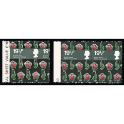 1982 Textiles 19½p.  SHIFT OF VERTICAL PERFORATIONS. SG 113 var.