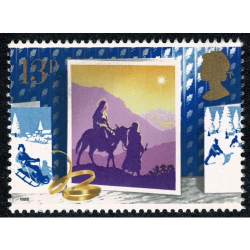 1998 Christmas. Error "13p value" instead of 14p. SG 1414a