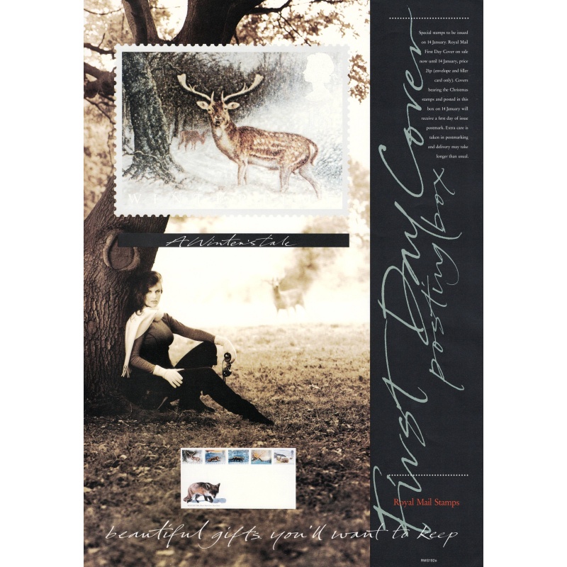 Royal Mail A3 Poster promoting 1992 Wintertime stamp issue. Serial No. RMS192e. This item for Sale only to UK
