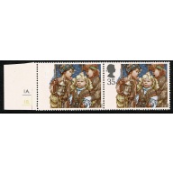 1994 Christmas 35p value. DRY PRINT OF DEEP GREY-BROWN COLOUR. SG 1846 var.