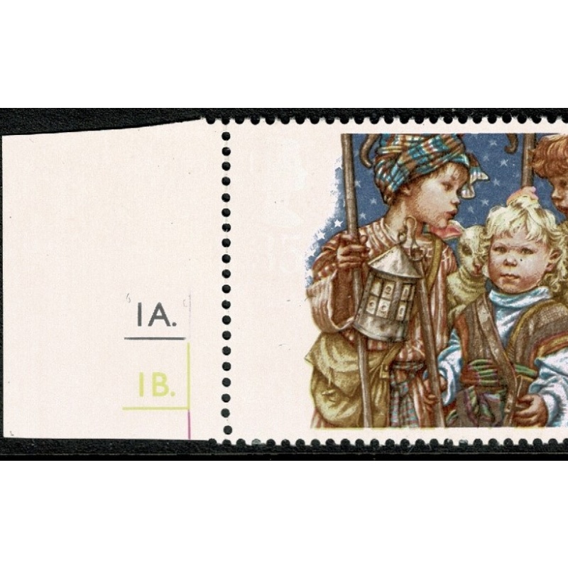 1994 Christmas 35p value. DRY PRINT OF DEEP GREY-BROWN COLOUR. SG 1846 var.