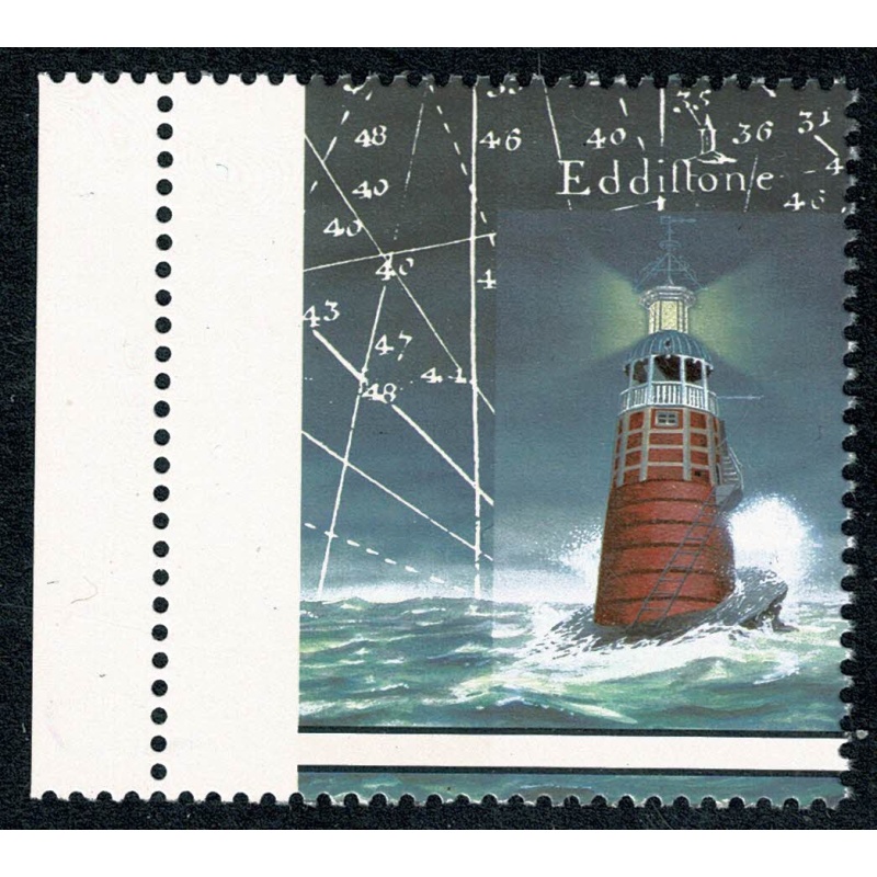 1998 Lighthouses 63p. SHIFT OF VERTICAL PERFORATIONS marginal. SG 2038 var