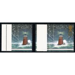 1998 Lighthouses 63p. SHIFT OF VERTICAL PERFORATIONS marginal. SG 2038 var