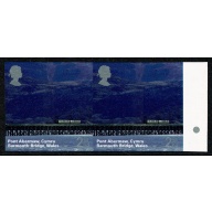 2004 British Journeys. Wales. 2nd Class IMPERFORATE HORIZIONTAL PAIR. SG 2466a