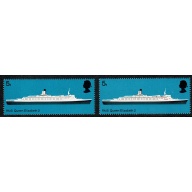 1969 Ships 5d. Error MISSING RED. SG 778c.