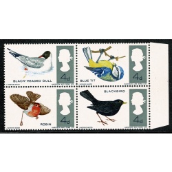 1966 Birds (ord) MISSING EMERALD GREEN SG 696-698f