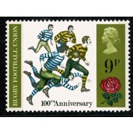 1971 General Anniversaries 9p. MISSING OLIVE BROWN. SG 889a