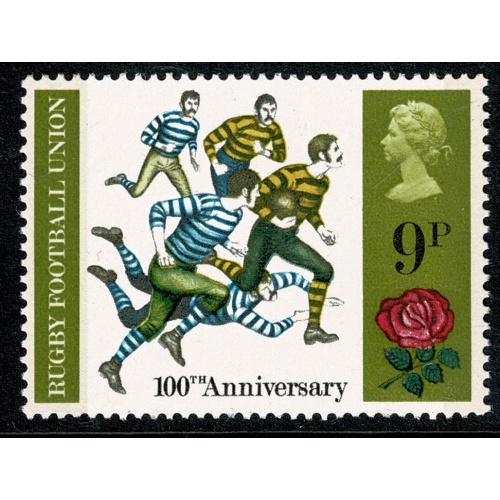 1971 General Anniversaries 9p. MISSING OLIVE BROWN. SG 889a