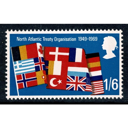 1969 Anniversaries 1/6. MISSING YELLOW GREEN. SG 794f