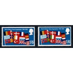 1969 Anniversaries 1/6. MISSING YELLOW GREEN. SG 794f
