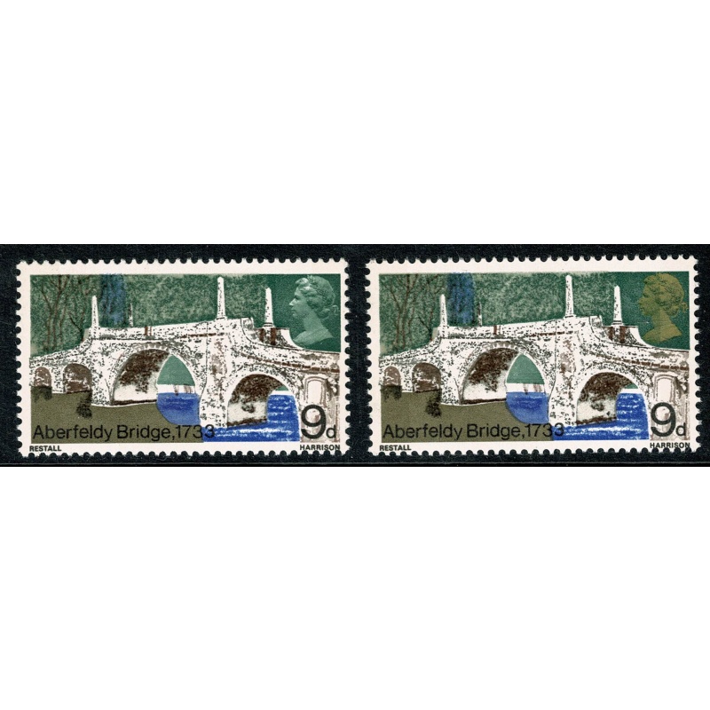 1968 Bridges 9d. MISSING GOLD. SG 764a.