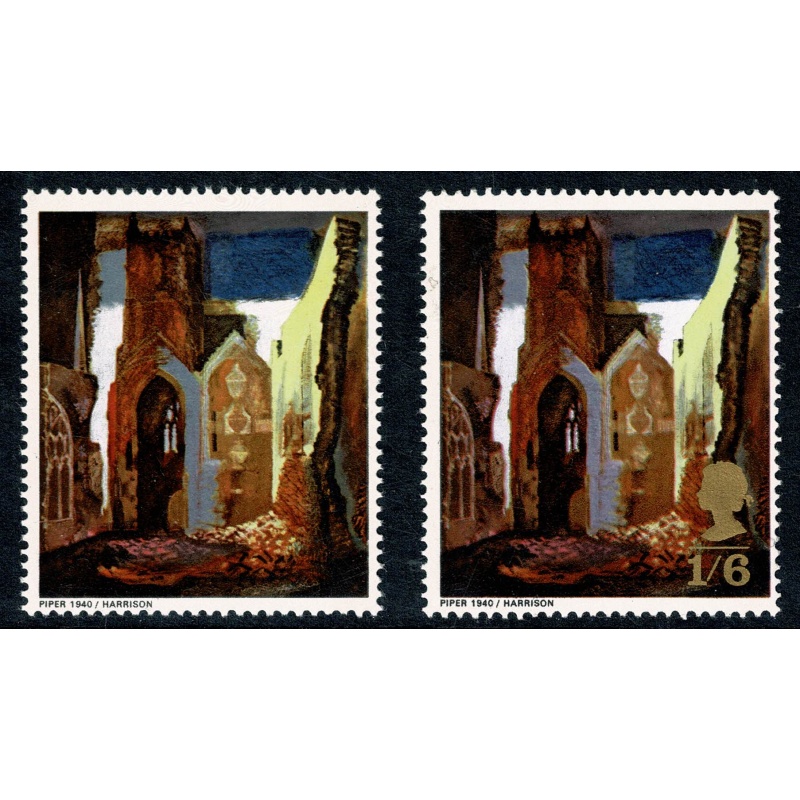 1968 Paintings 1/6. MISSING GOLD. SG 773a