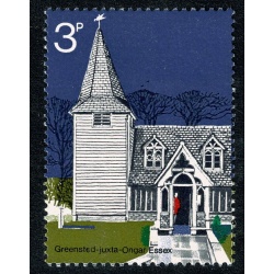 1972 Churches 3p. MISSING GOLD & MISSING PHOSPHOR. SG 904ya