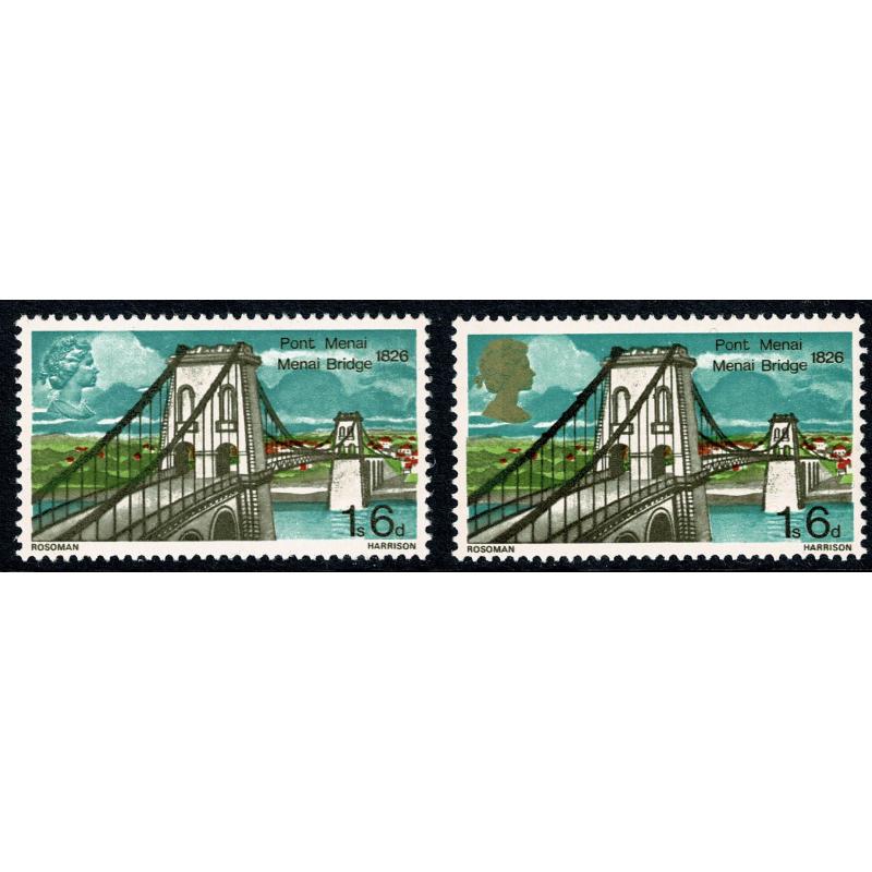 1968 Bridges 1/6 MISSING GOLD. SG 765a.