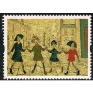 1995 Greetings in Art. "Children Playing" 1st. MISSING SILVER & PHOSPHOR. SG 1865 var