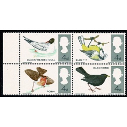 1966 Birds (ord) MISSING BRIGHT BLUE. SG 696/697g.