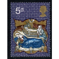1970 Christmas 5d. MISSING EMERALD GREEN. SG 839b