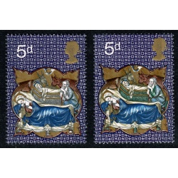 1970 Christmas 5d. MISSING EMERALD GREEN. SG 839b